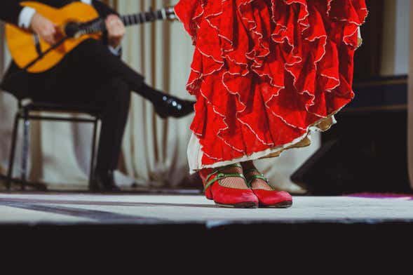 Espetáculo flamenco no El Palacio Andaluz