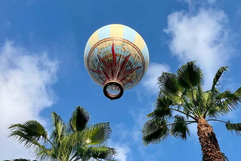 A subida do balão