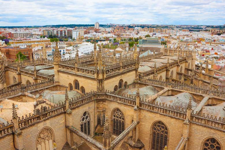Catedral de Sevilha vista de cima