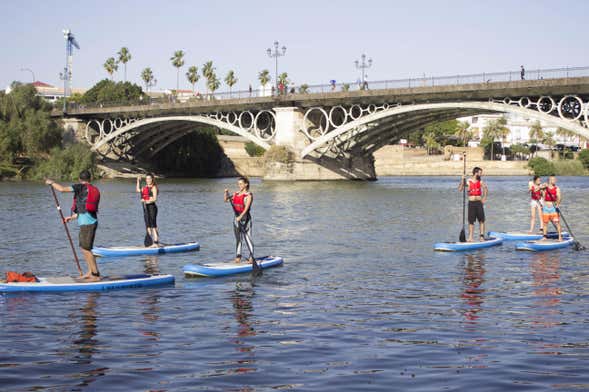 Paddle surf no rio Guadalquivir